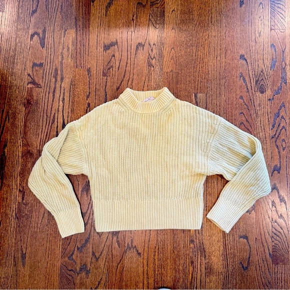 Everlane Sweaters - Everlane, Light Green Pullover Knitted Sweater 100% Organic Cotton Size XS 1564